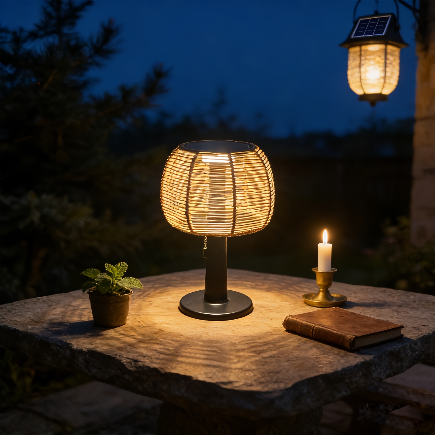 1pc Outdoor Solar Light, Courtyard Light, Garden Decoration for Backyard, Bistro, Cafe Style, Camping Light. Suitable for Pathways and Porches, Parties, and Creating a Cozy Scene for Year-Round Festivals