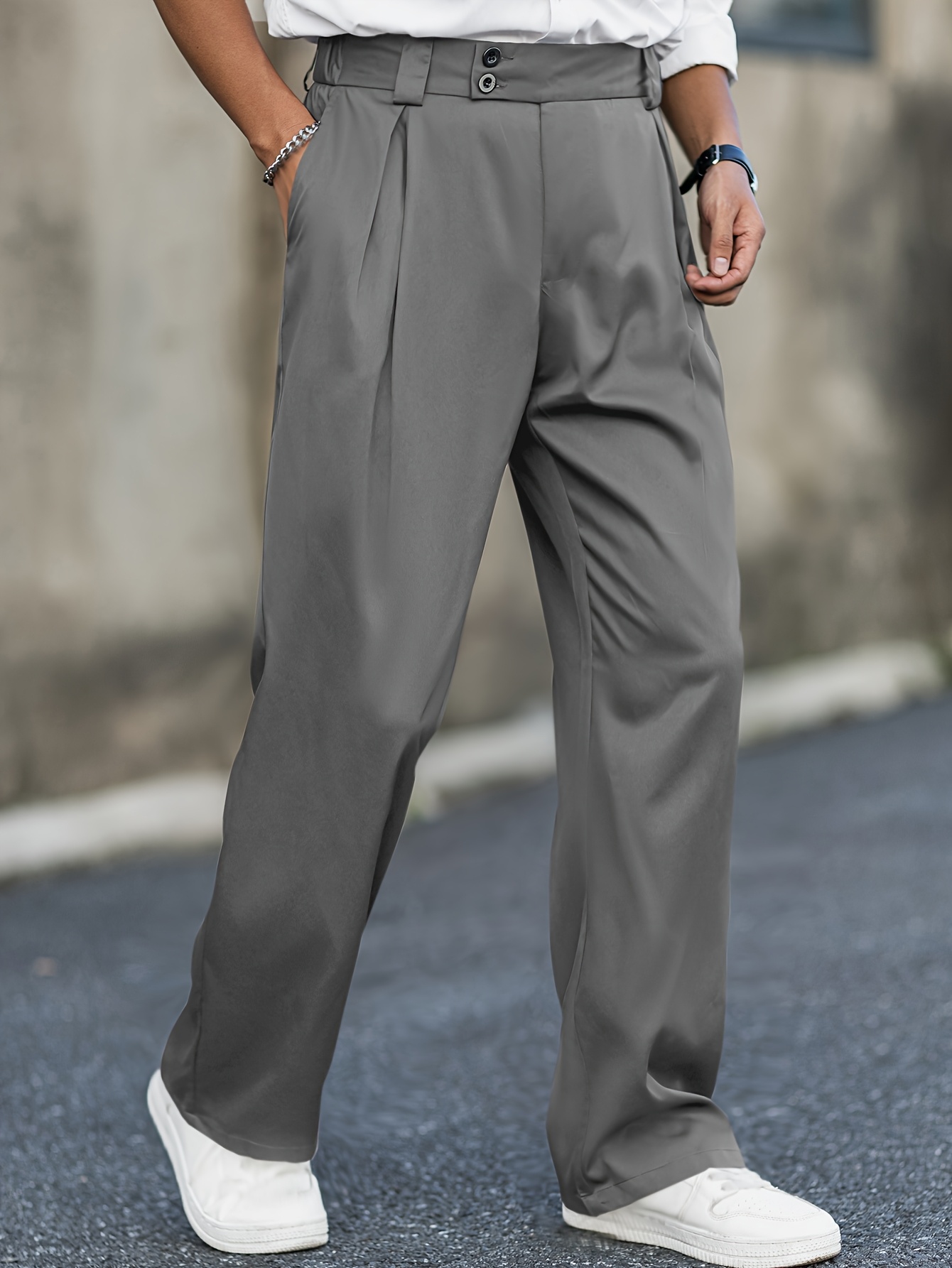 pantalones casual hombre tela poliéster 100% sin Temu El Salvador