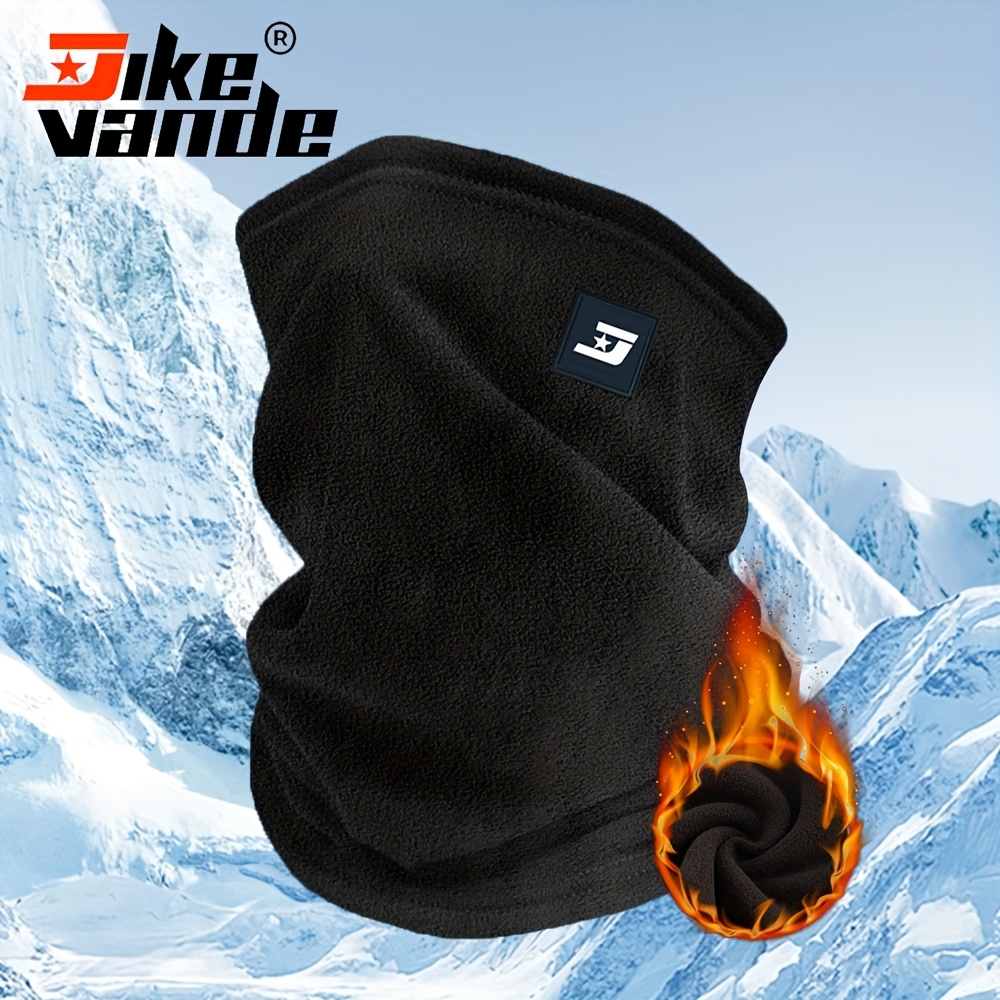 Image of Winter Thick Warm Face Mask, Warm Knitted Scarf, Fleece Balaclava Hat Mask, Suitable For Outdoor And Casual Wear, Warm Riding Neck Gaiter