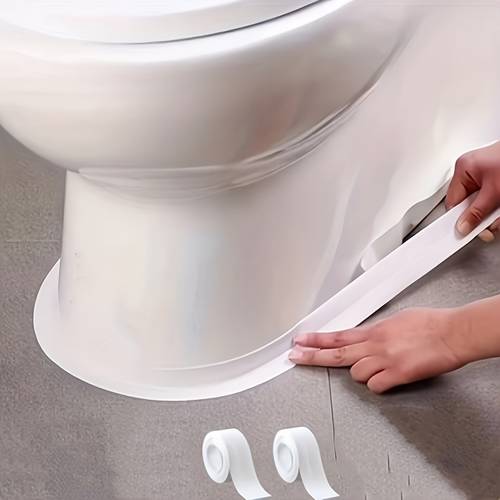 2 rolls super strong waterproof self tape ideal for bathroom kitchen toilet sink shower bathtub easy application flexible material and home renovation