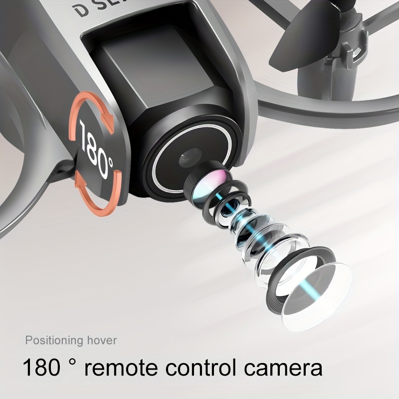Dron D16 con cámara dual de flujo óptico, estabilización visual, control de altura, acrobacias de 360°, evitación de obstáculos, despegue y aterrizaje con un botón, regalo perfecto para diversión familiar