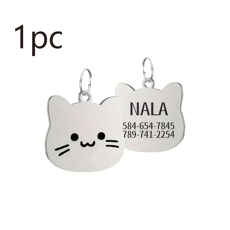 1 custom engraved pet tag personalized name and phone number pendant   for pet   kitten   Product details 5