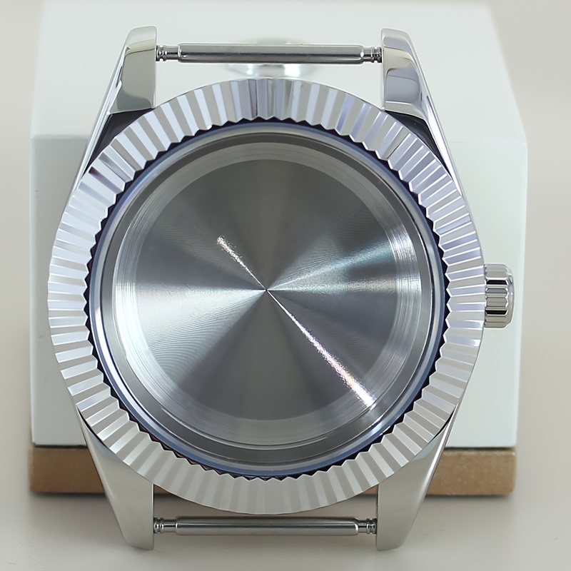 TEMU 39mm/36mm Watch Case Explorer Modified Sapphire Glass For Nh38 8215 Movement 28.5mmdial 100m Waterproof Oyster Mod
