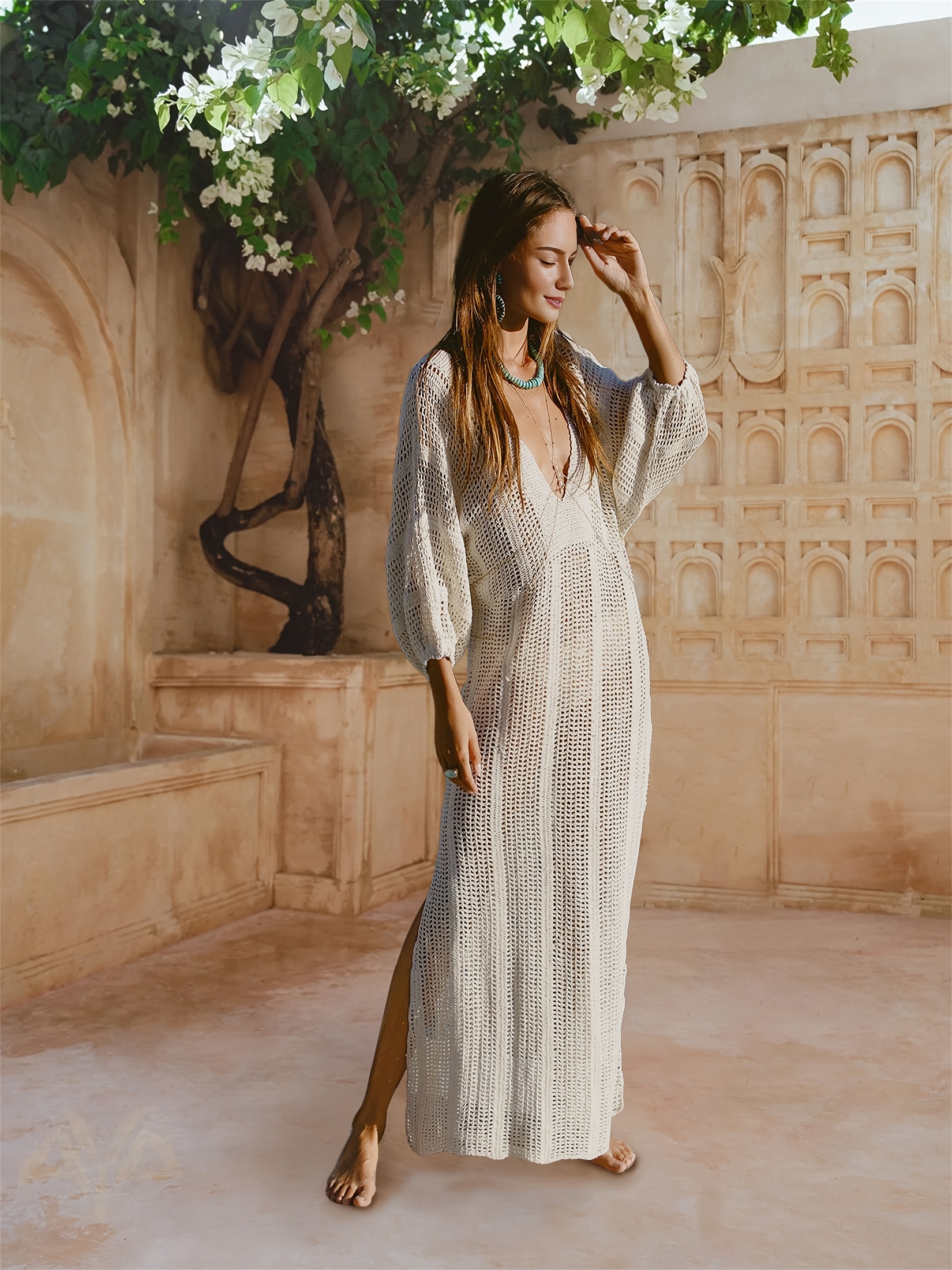美品　CURL OF SMOKE SHEER DRESS Intricate Sheer Pattern Dress | Wolford United States