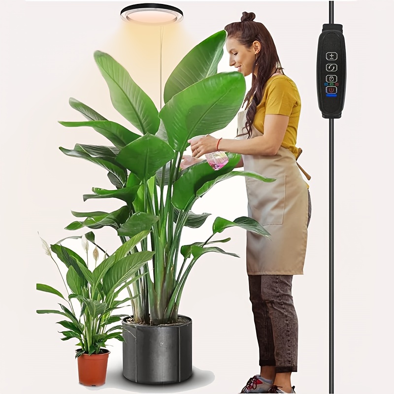 1pc adjustable   plant light with   6000  3 lighting   brightness control   9 12 hour timer usb powered indoor light for plant lovers best christmas or halloween gift