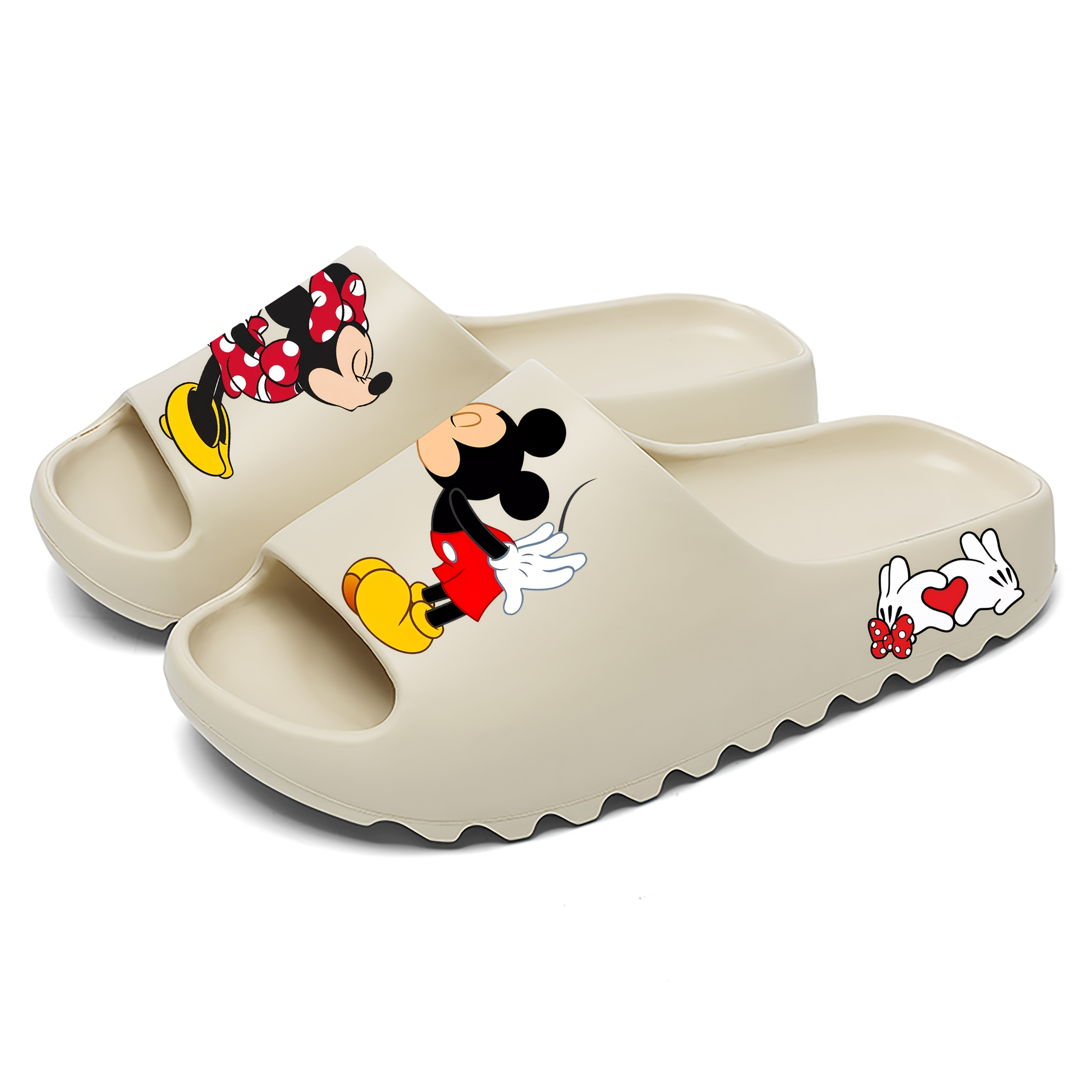 Pair Mouse Slip-On Slippers Soft Breathable EVA, Non-Slip Sole,  Lightweight Indoor/Outdoor Casual Shoes for Men