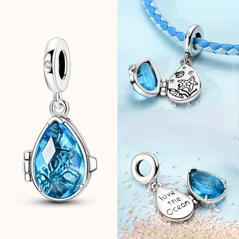 E-shop Anhänger Magische blaue Unterwasserwelt passend für Charm-Armbandperlen, Damenschmuck, DIY