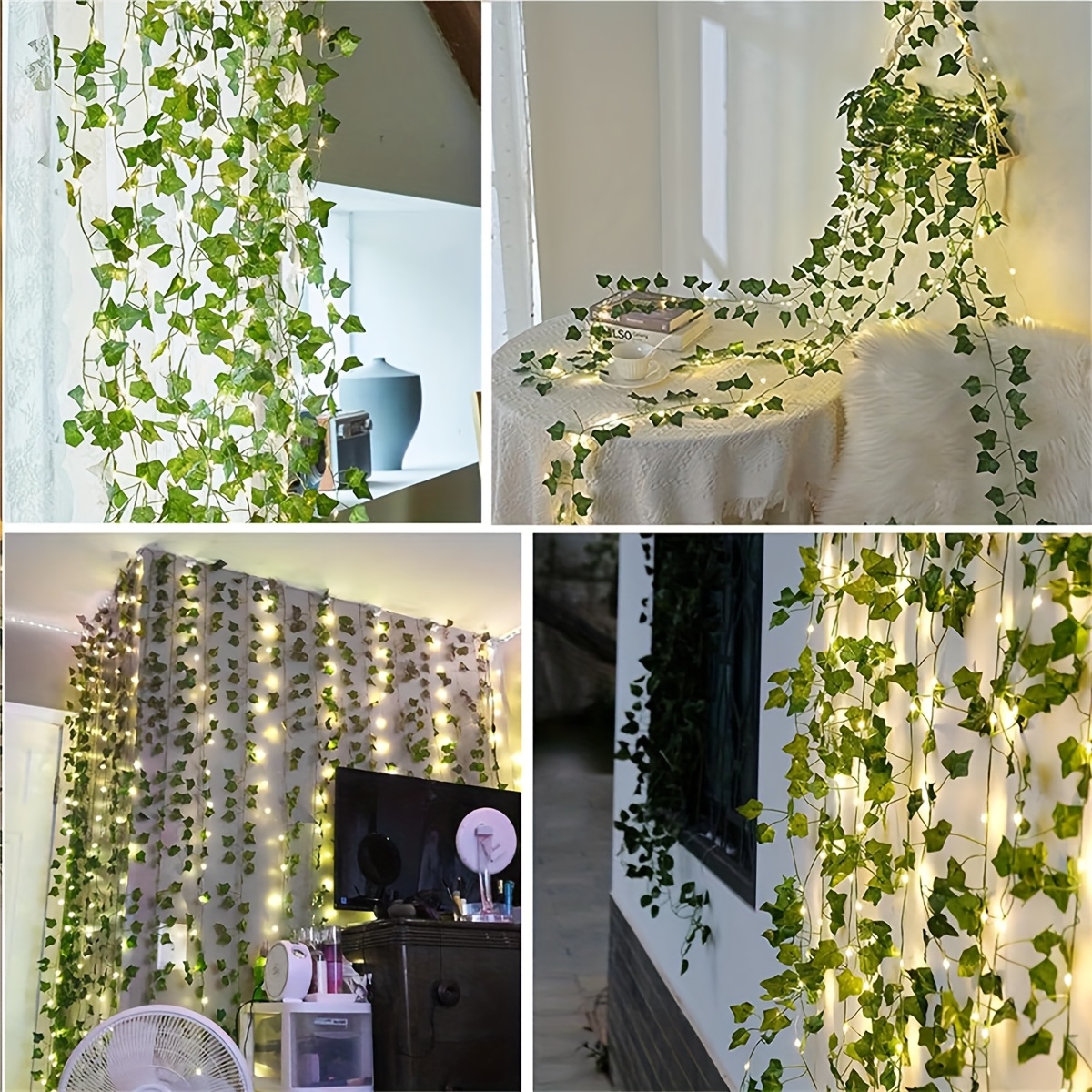 1 stck 300 led knstlicher efeu girlande lichterkette - Temu Germany