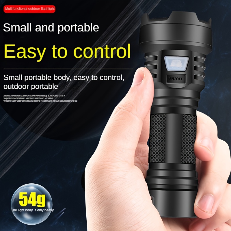 

Usb Rechargeable Led Flashlight, Power Bank, Portable And Compact, Ultra-bright Multi-functional Flashlight, Flashlight For Home & Cycling
