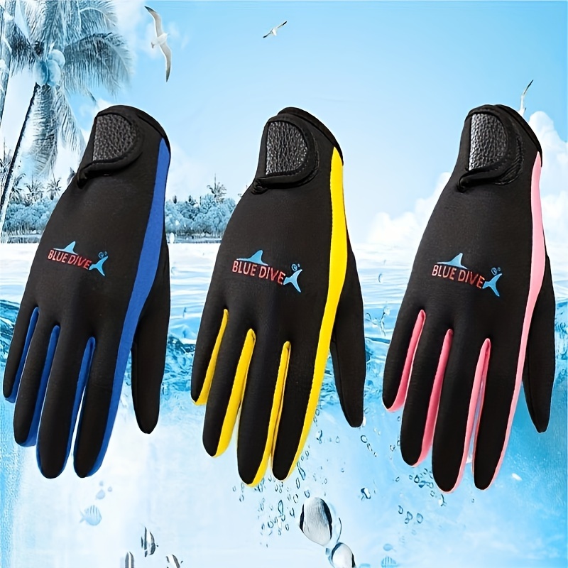 

1pc Durable & Anti-slip Diving Gloves - Perfect For Winter Swimming, Surfing & Underwater Work