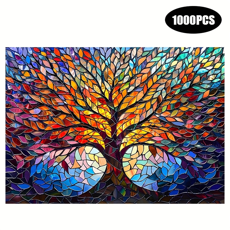 

Puzzle Ultra-Difficile de de Vie de 1000 Pièces - Design Mosaïque Coloré, pour Adultes & , Cadeau Idéal pour Anniversaires, Noël, Saint-Valentin & Pâques