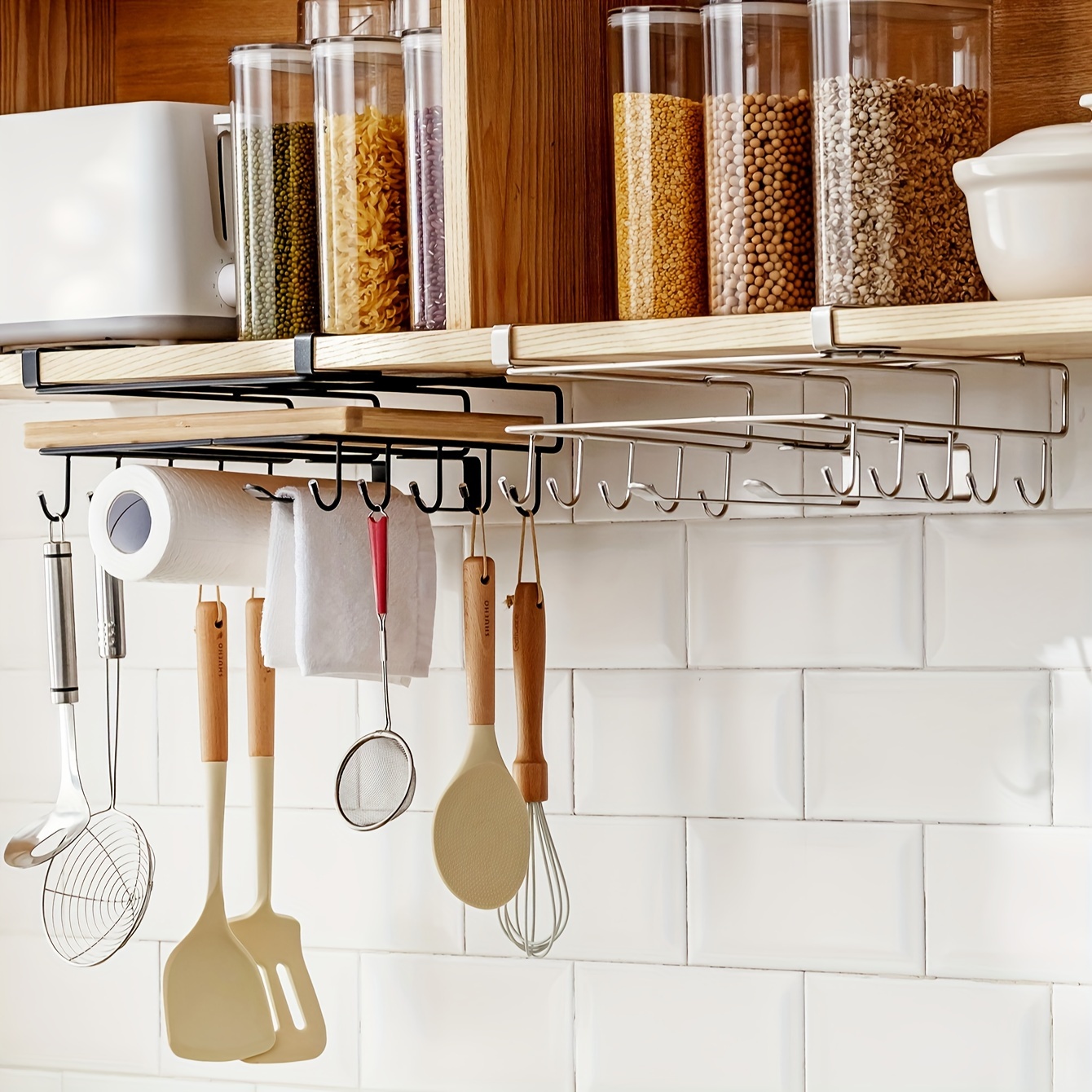 Stainless Steel Wall Mounted Hanger For Kitchen, Bathroom, And