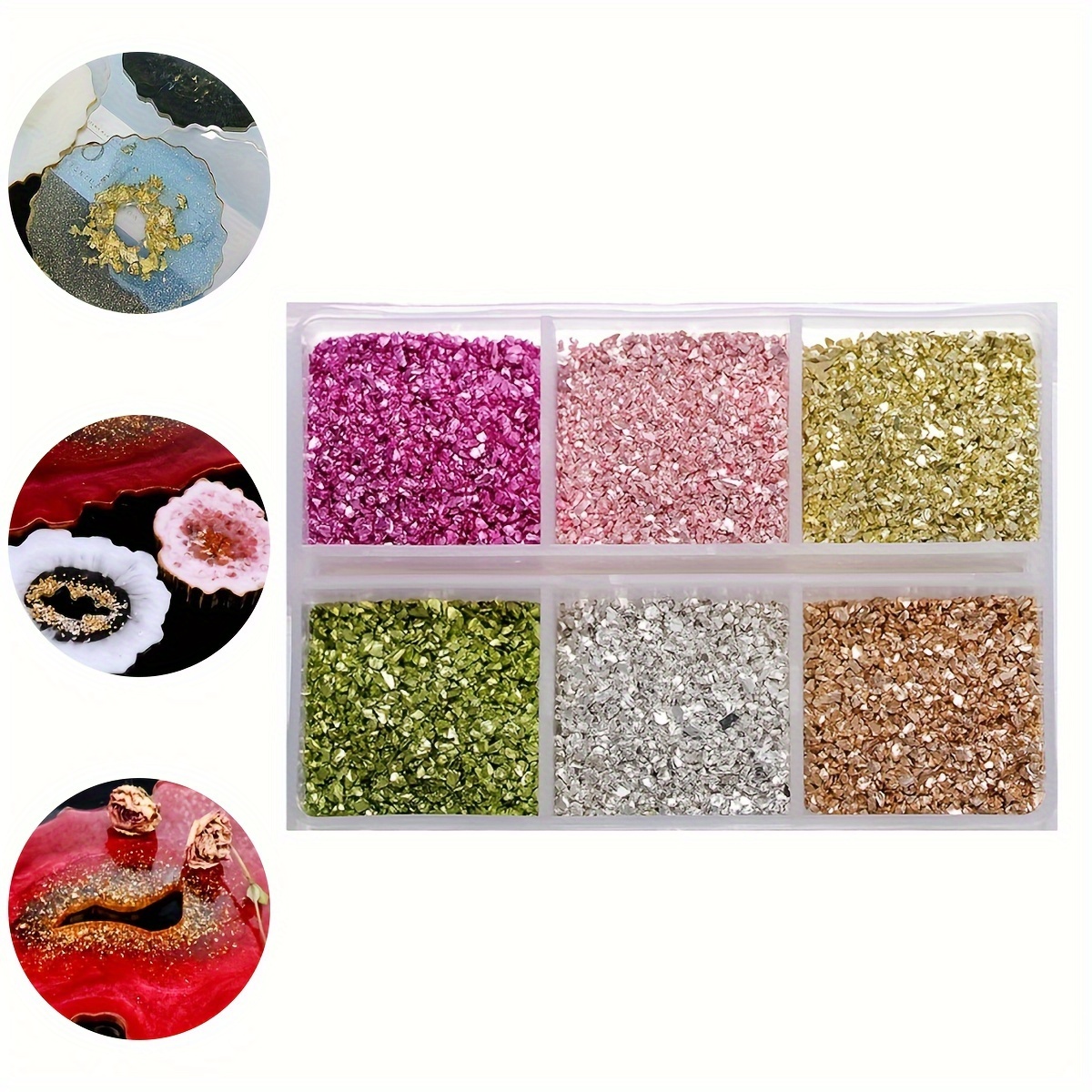 

30g/pack Crystal Gravel Set Colorful Stone Chip - Suitable For Diy Resin Molds Filling, Diy Fish Tank Bonsai, Jewelry Making, Home Decoration