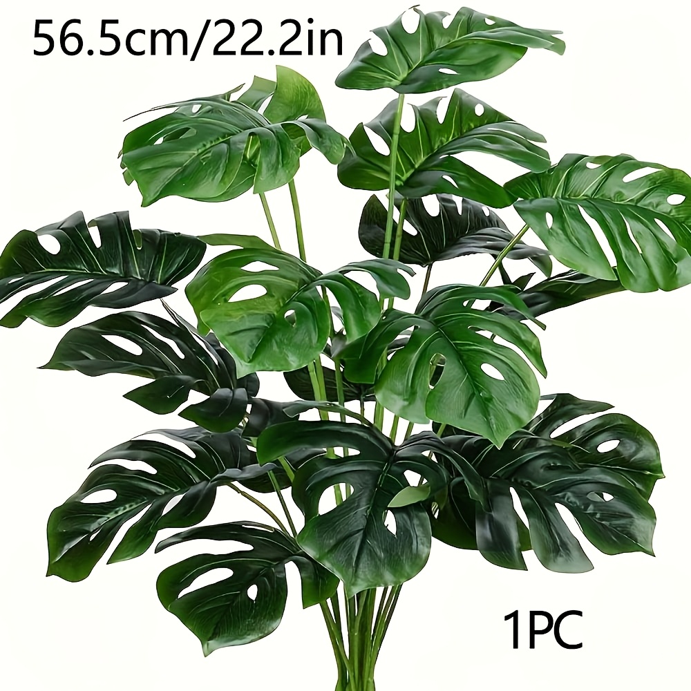 1pc - Artificial Palm Tree - Elegant And Realistic Turtle Palm Leaves - Versatile Seasonal Home Decor For Holidays And , No Maintenance Required