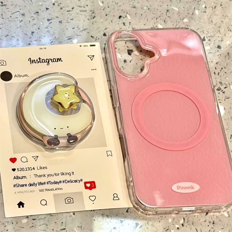 

Pink Pleated Phone Case With Rotating Magnetic Bracket For Iphone 11 12 13