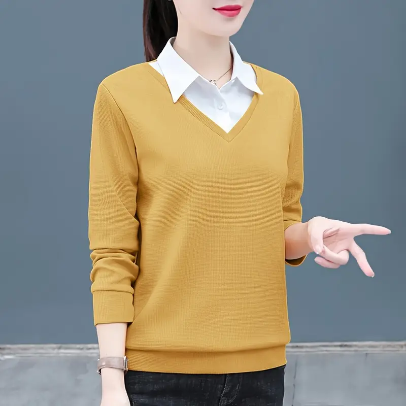 Faux Col Réglable Avec Perles Artificielles - Collier Détachable Unisexe Pour Bureau Et Soirées