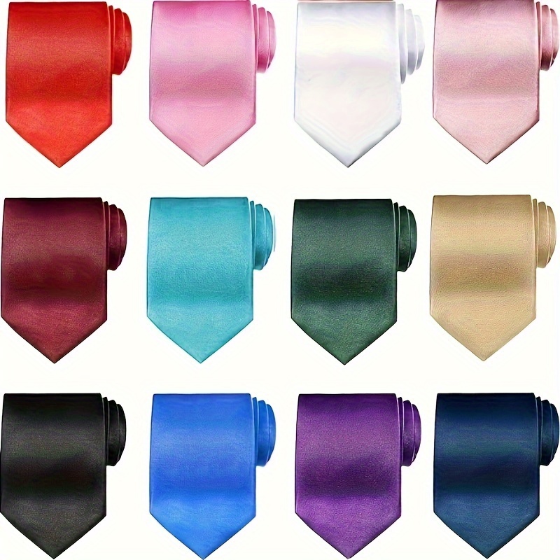 

1pc 8cm/3.15'' Solid Color Necktie For Men, Group Necktie Ribbon Necktie Solid Color Neck Tie For Men Wedding Business Groomsmen Single Color Black Neck Tie, Ideal Choice For Gifts
