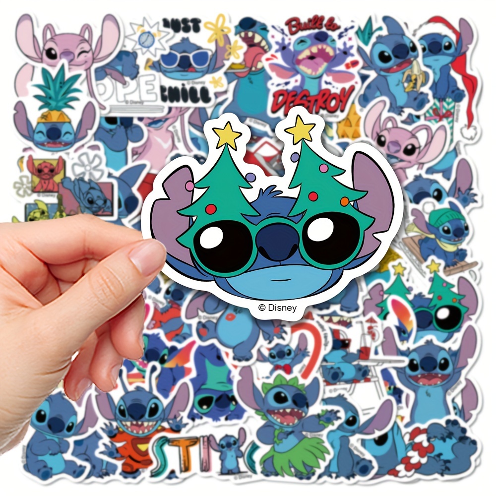 50 Kusů Nálepky Disney Stitch (lilo Stitch) Voděodolné - Temu Czech 