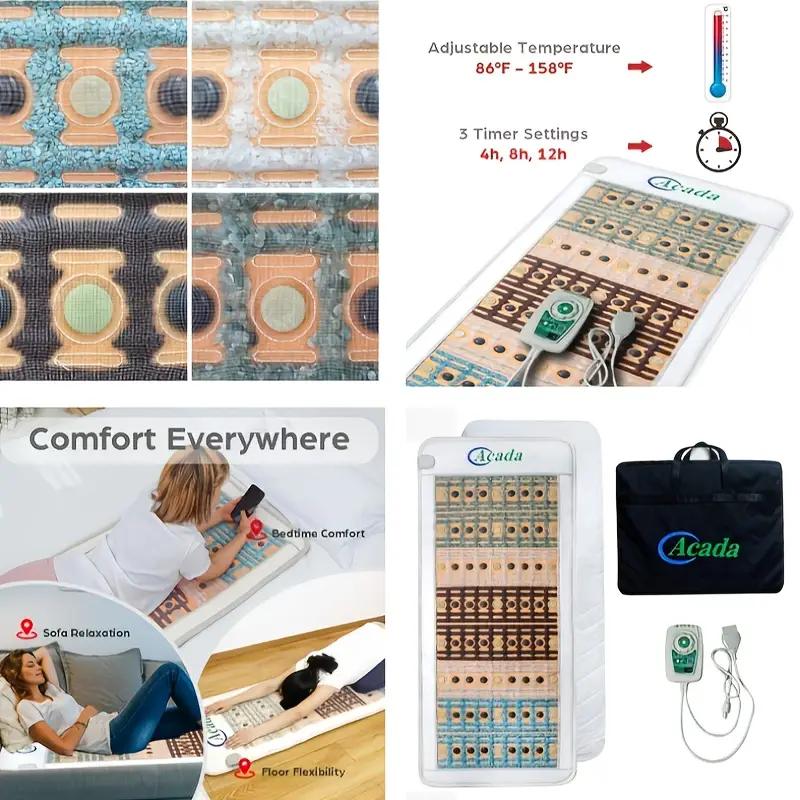 full body electric electric blanket electric heating pad for back neck shoulders auto shut off adjustable timer temperature 59 l x 24 w Product details 1