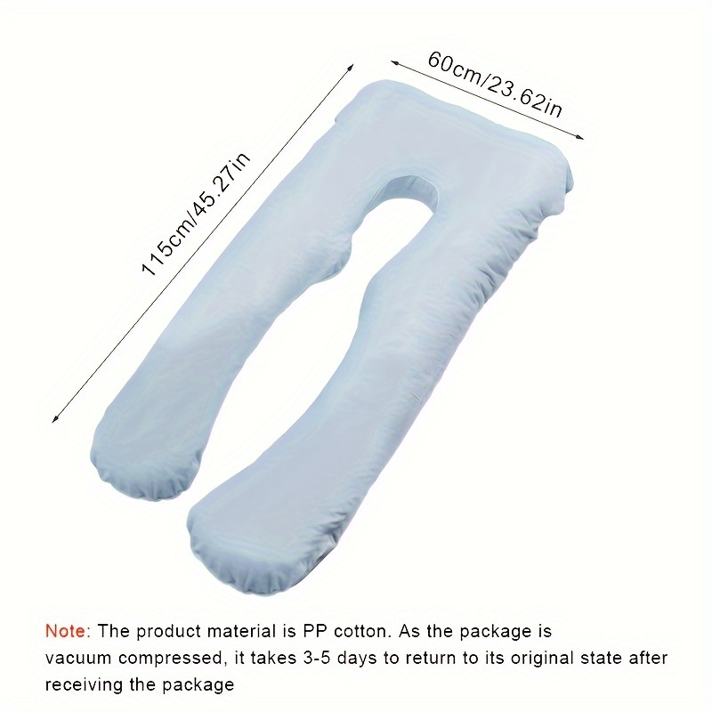 Pregnancy Pillow with Removable Crystal Velvet G-Shaped Lumbar Support for Side Sleeping