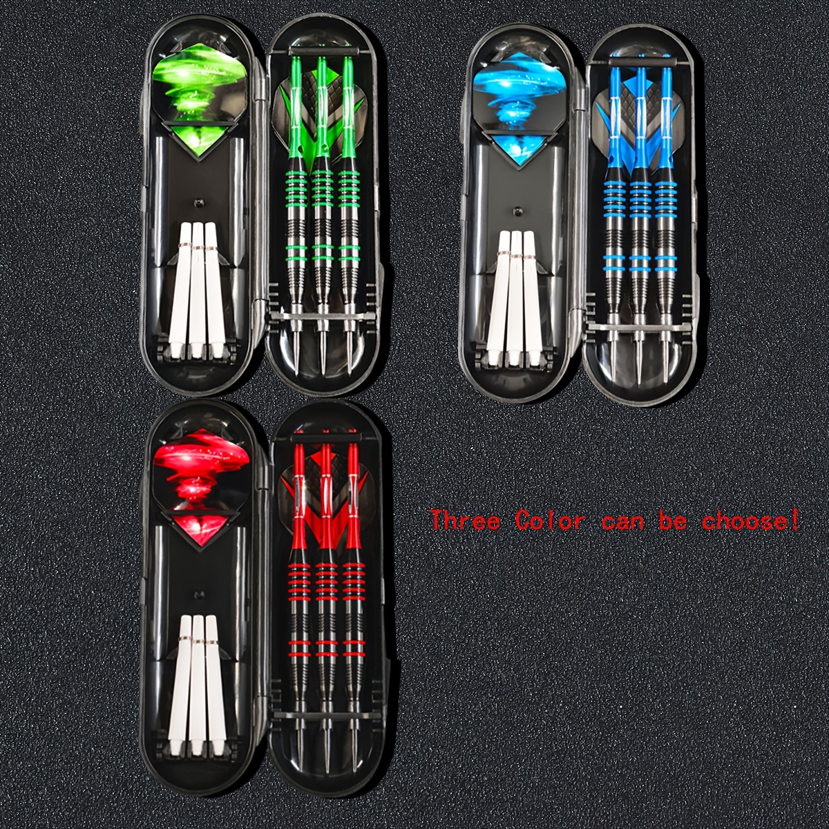 3pcs Professional Metal-Tip Dart Set with Carrying Case