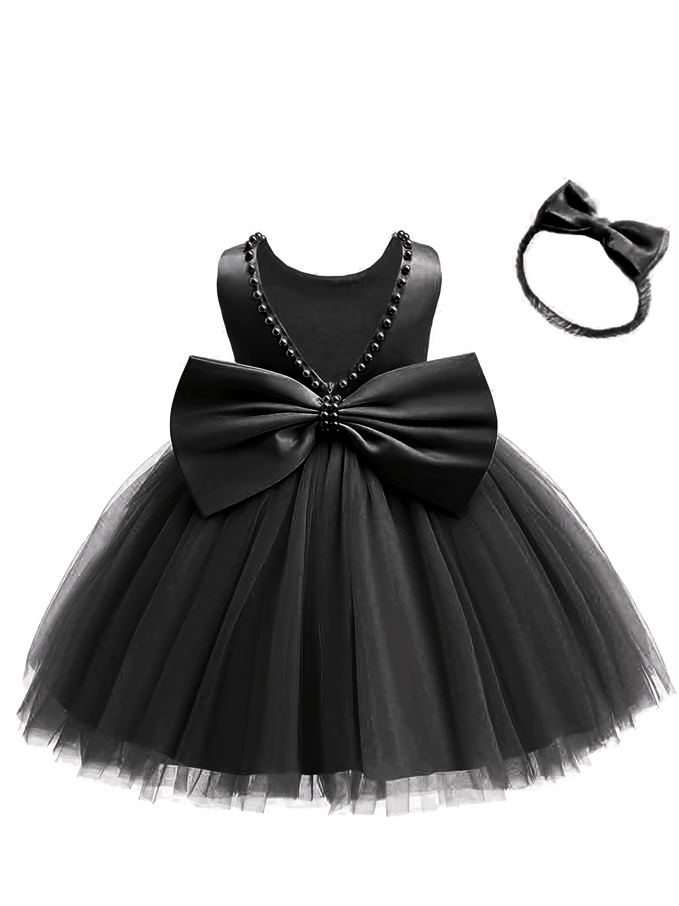 black fancy dress shoes Ivory Big Bow Dress S