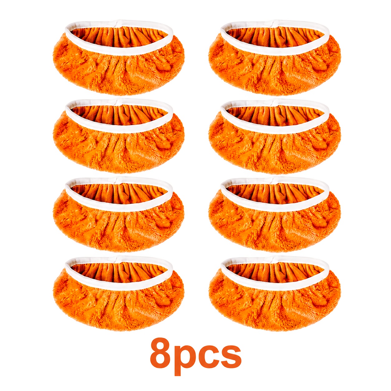 TEMU 8pcs Set Of Reusable Mop Replacement Pads, Suitable For 10-12 Inch Wet Mops, Strong Absorption, Microfiber Mop Replacement Pads, Dry And Wet