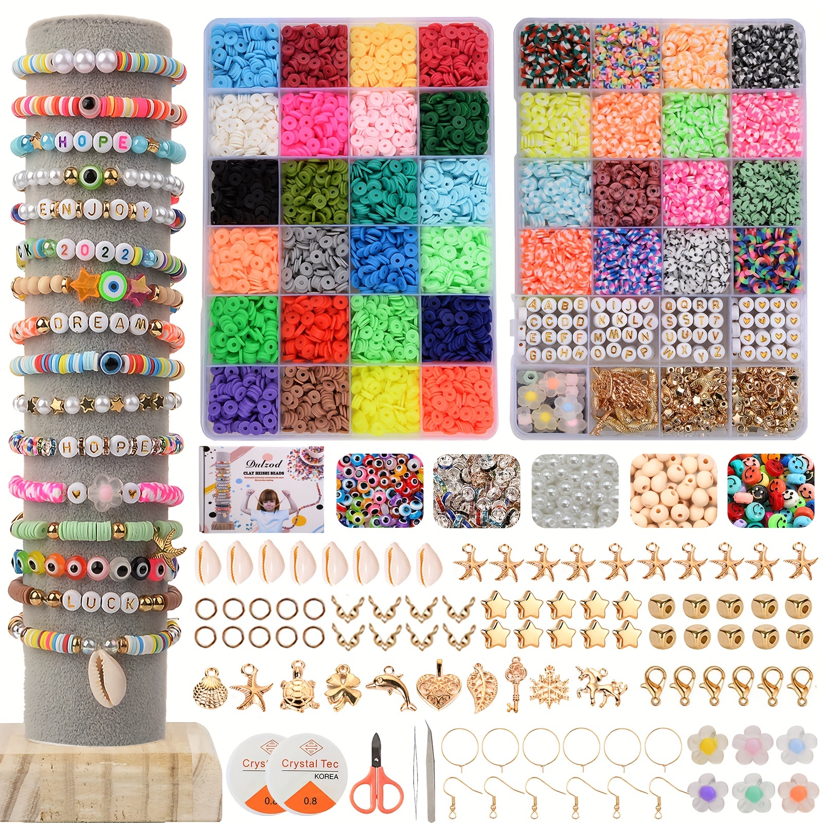 Clay Beads for Bracelet Making Kit
