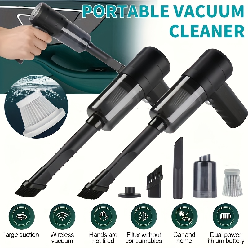 TEMU [ultra-powerful Handheld Vacuum] 4000pa Cordless Handheld Vacuum Cleaner - Lightweight & Portable, With Crevice Tool, , Car Vacuum Cleaner For Home, Car, Keyboard, Laptop, Office Dust
