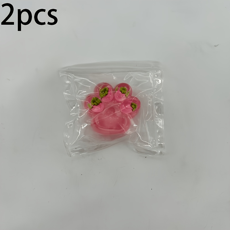 2 Strawberry Cat Paw Toys In Random Colors And Styles, Shaped Like A . Large Strawberry-themed Toys Are Suitable For Children, Featuring A That's Adorable, Cute, And Skin-friendly. Are For Party