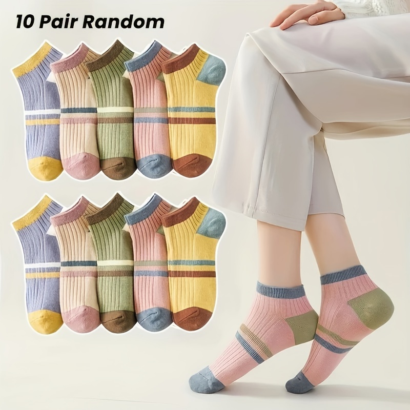 

10pcs Women's - & -wicking, , Low Cut For /summer