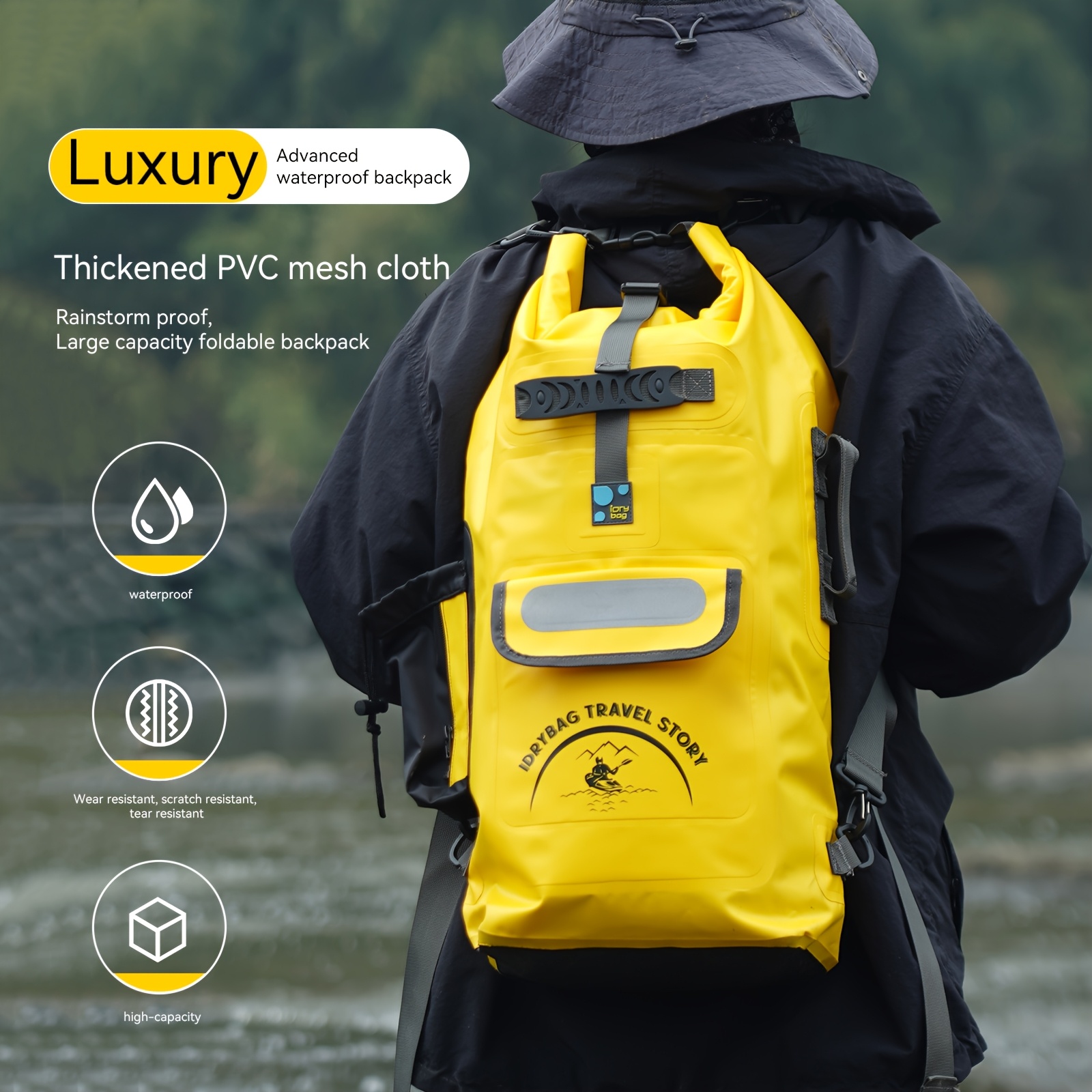 Sac à Dos Imperméable IDRYBAG 30L Gris – Flottant Et Étanche Pour Homme Ou Femme