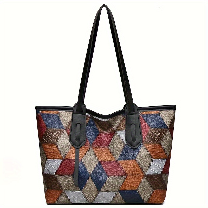 

Large Pattern Tote Bag, And Fashionable Shoulder Bag