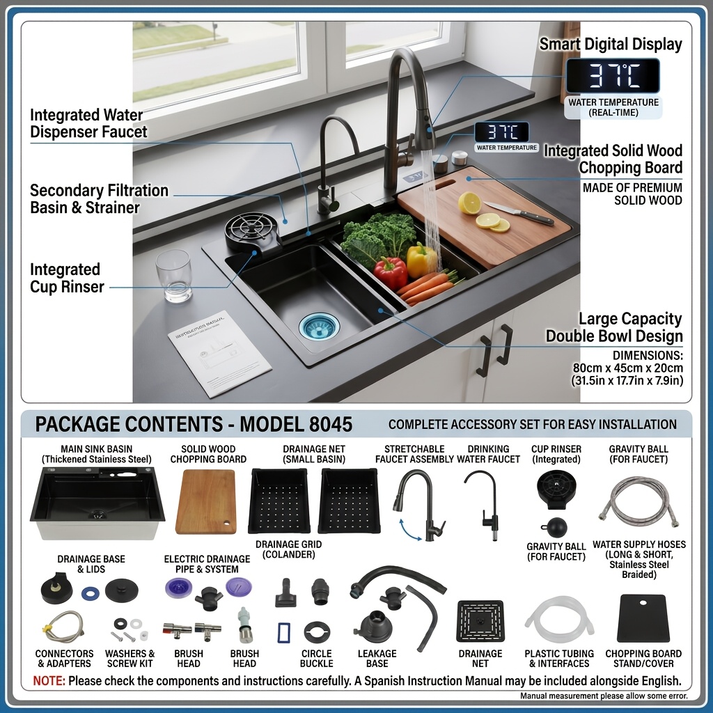 Professional Undermount Stainless Steel Kitchen Sink With A And Large Capacity For Home Use