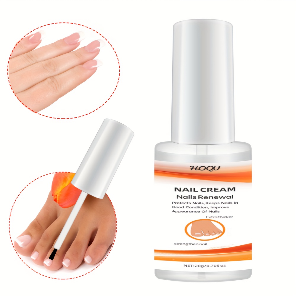 

20g Nail Renewal Cream For Discolored And Thick Nails, Improve Appearance Of Nails Keep Nails In Good Condition Strengthen Nails