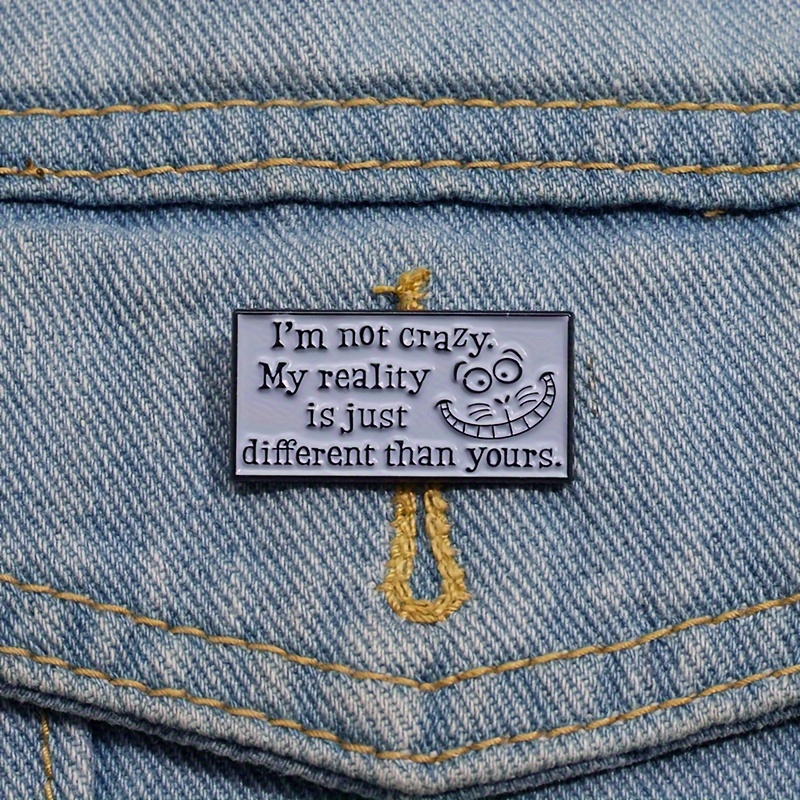 

Unique " Humorous English Metal Brooch, Pin, Fun For Clothing Decoration