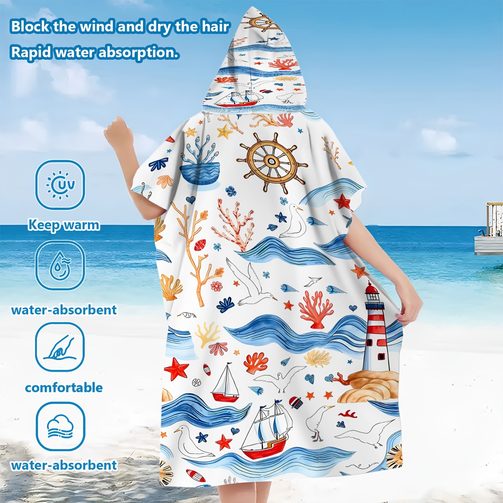 informal beach wedding summer wedding dresses 2019 Arcturus Surf Poncho Beach Towel