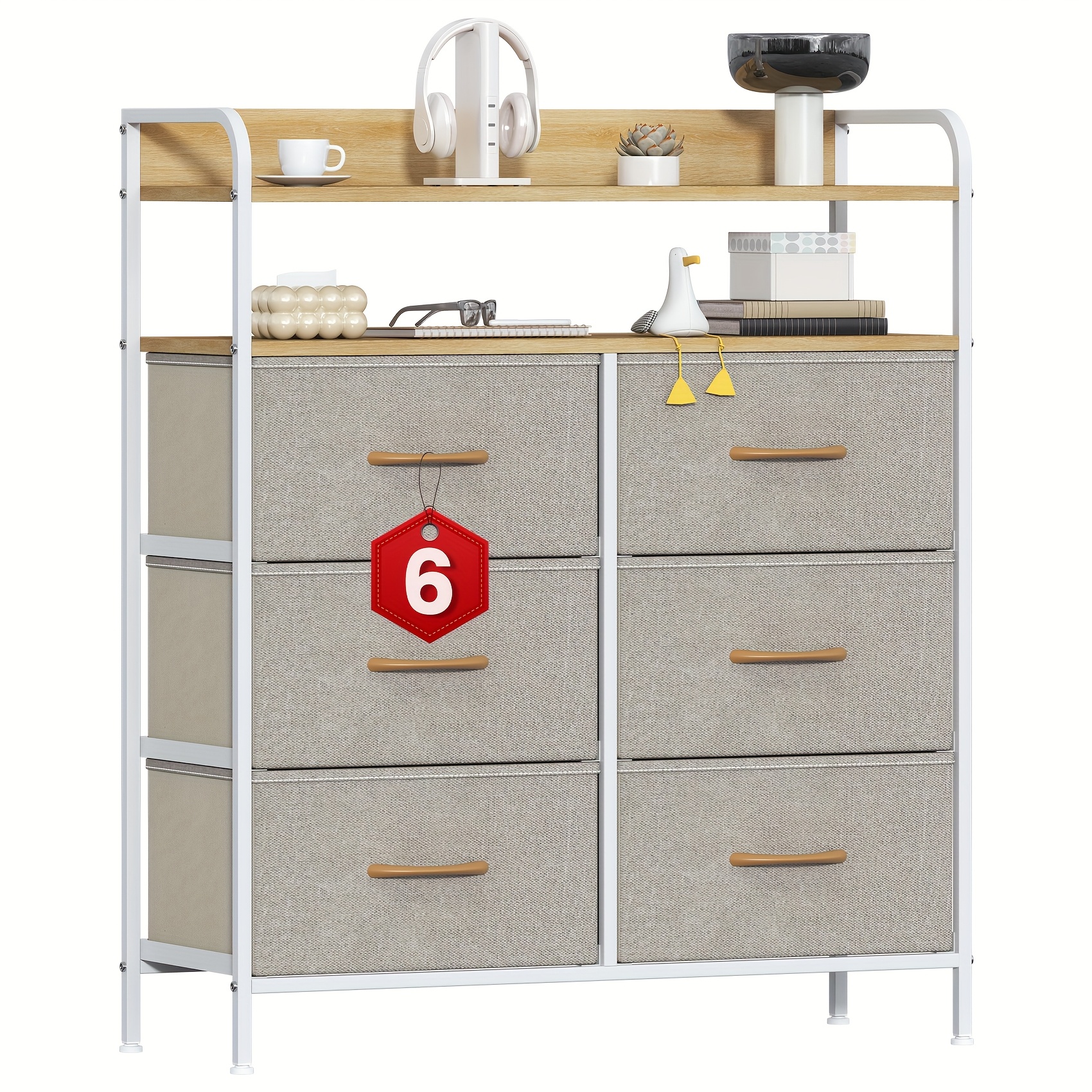 6-Drawer Chest for Bedroom and Living Room