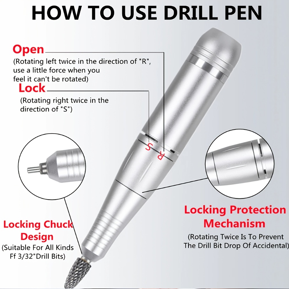 Professional Portable Electric Nail Drill Machine