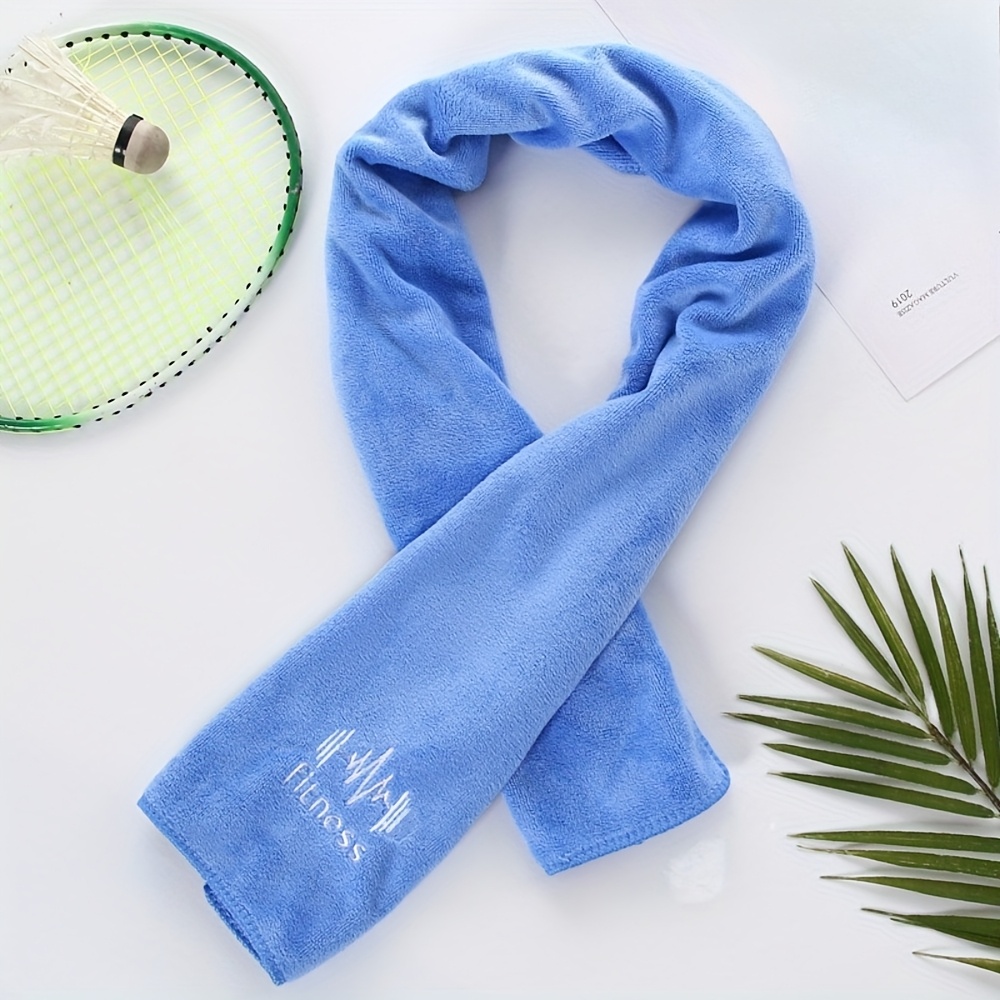 Image of 1pc Quick-dry Towel, Super Absorbent, Large Size, Ideal For Bathroom, Gym, Running, Swimming, And Cycling. Towel That Hung Or On Gym Equipment, Suitable As A Sweat Towel