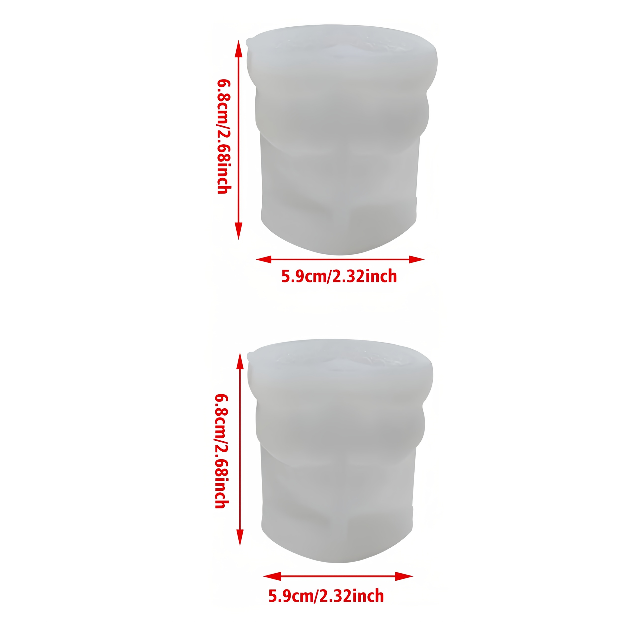 TEMU 2pcs Small Rose Bear Candle Silicone Mold, 3d Teddy Bear Candle Making Mold, Silicone Epoxy Resin Mold, For Crafting Handmade Scented Candles,