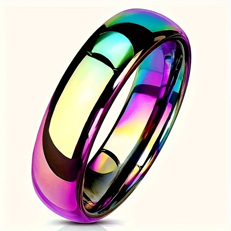 Elegant Stainless Steel Ring, Perfect for Engagement & Wedding, Ideal Birthday Gift