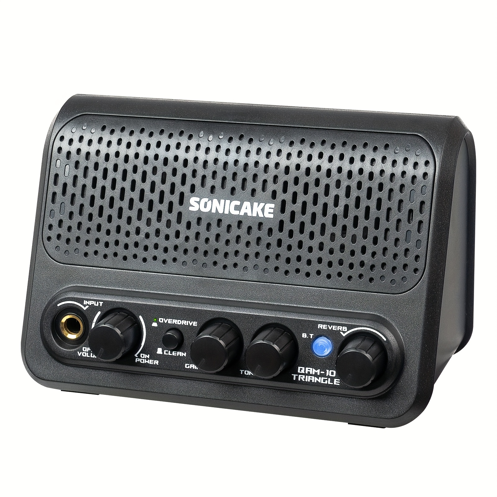   10w mini guitar amplifier portable guitar combo amp lightweight all in one speaker with aux in jack for bedroom practice multi effects clean    