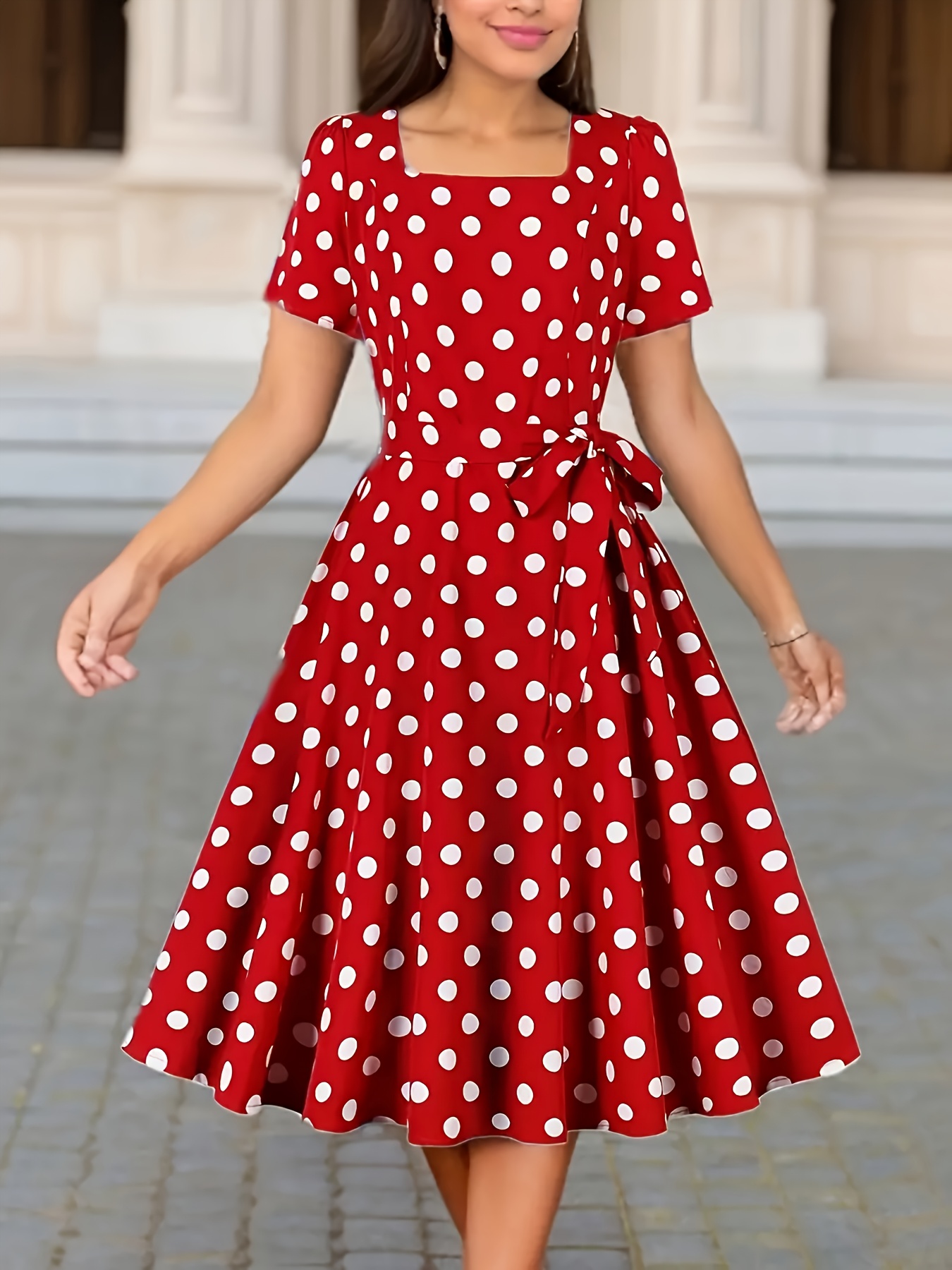dress polka sold on Temu United States