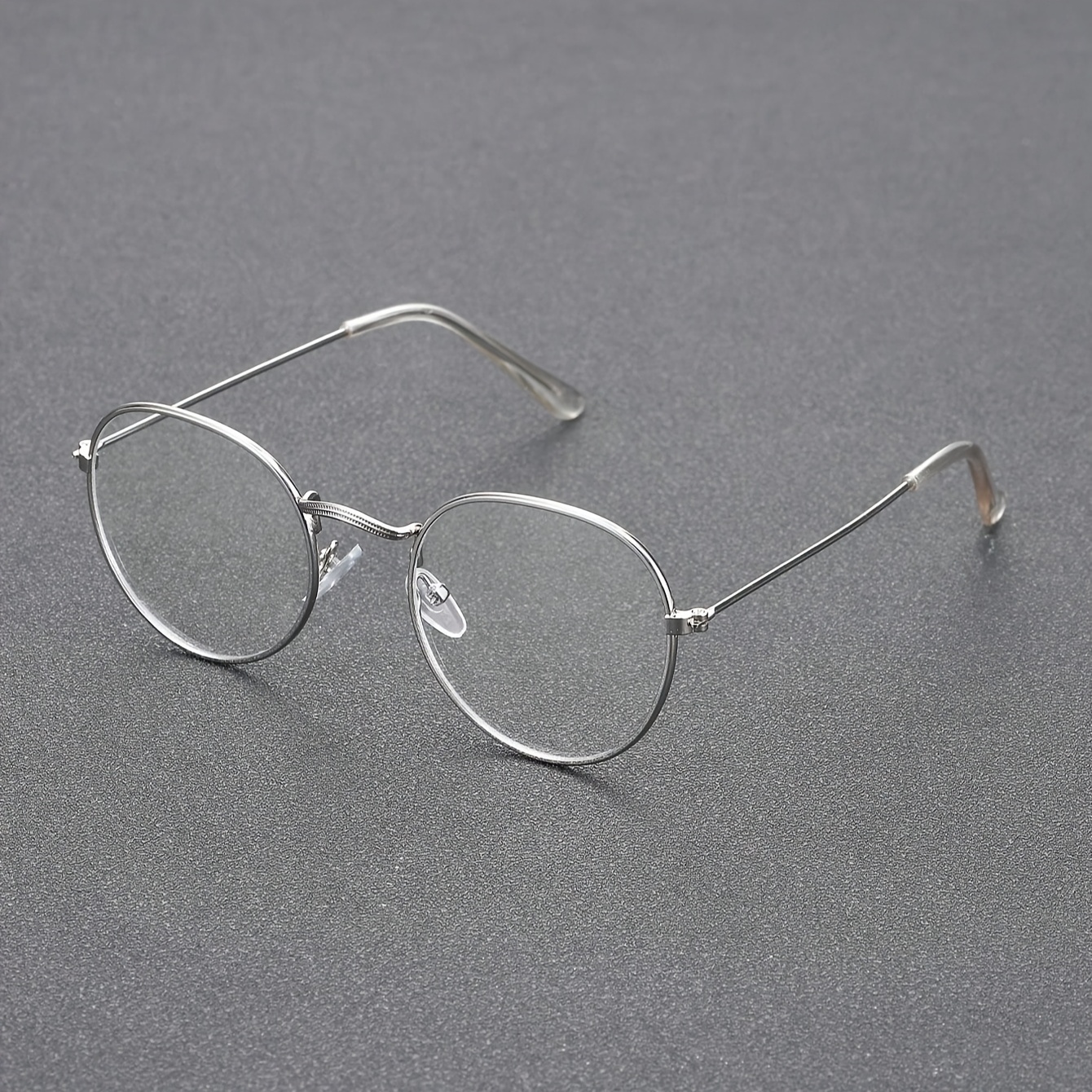 1pc Round Frame Vintage Classic Fashion Clear Glasses For Clothing Additions