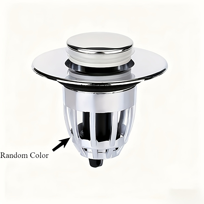 TEMU 1pc Random -up Drain Stopper With Lever Mechanism - Suitable For Sink And Bathtub Drains, Anti-odor And Leak-proof Bathroom Drain Assembly,