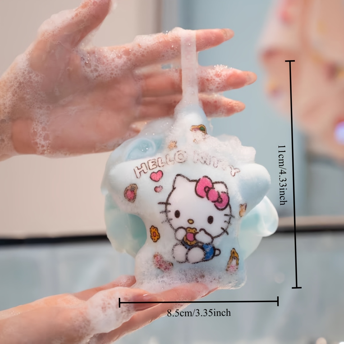 Super Cute Cartoon Star Non-Scattering Bath Ball, Soft Bath Flower
