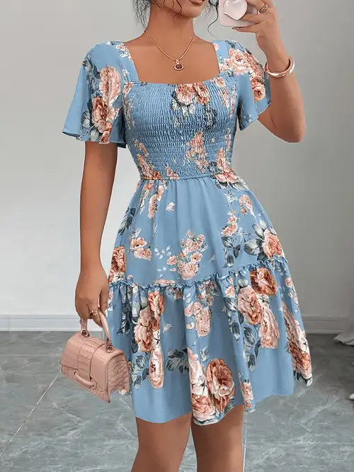 short floral dresses for women sold on Temu United States short floral dresses for women sold on Temu United States