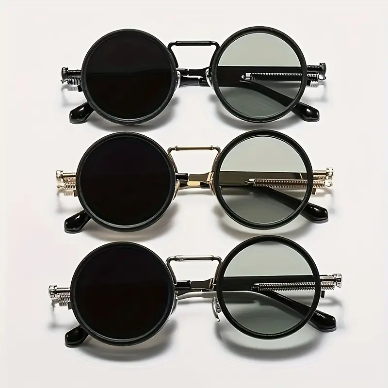 gafas de sol rotatorias para hombre con de tinte - gafas de moda redondas con completa y lente ajustable, de pc y , lentes con tinte de para conducir, sin batería 7