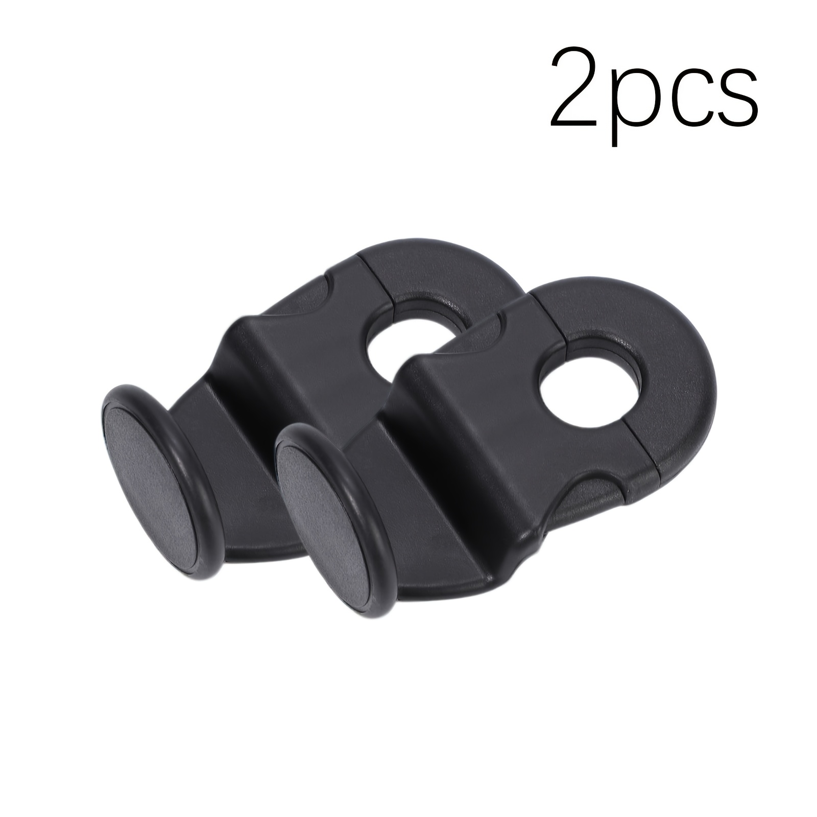 TEMU 2pcs Car Seat Hidden Hooks, Upgraded Round Design, Heavy Duty Universal Hangers For Handbag Umbrella, Space- Organizer Accessories, Car